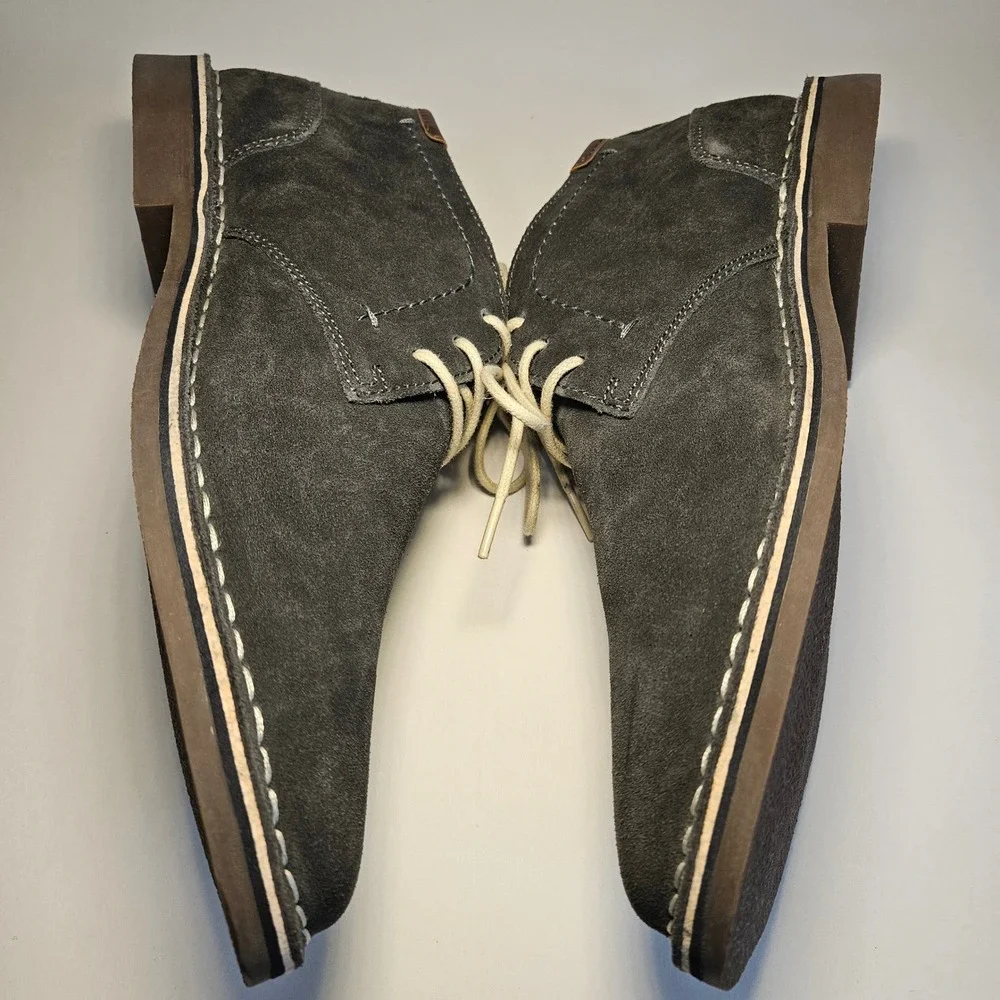 Kenneth Cole Reaction Desert Wind Mens 10.5 Gray‎ Suede Chukka Boots